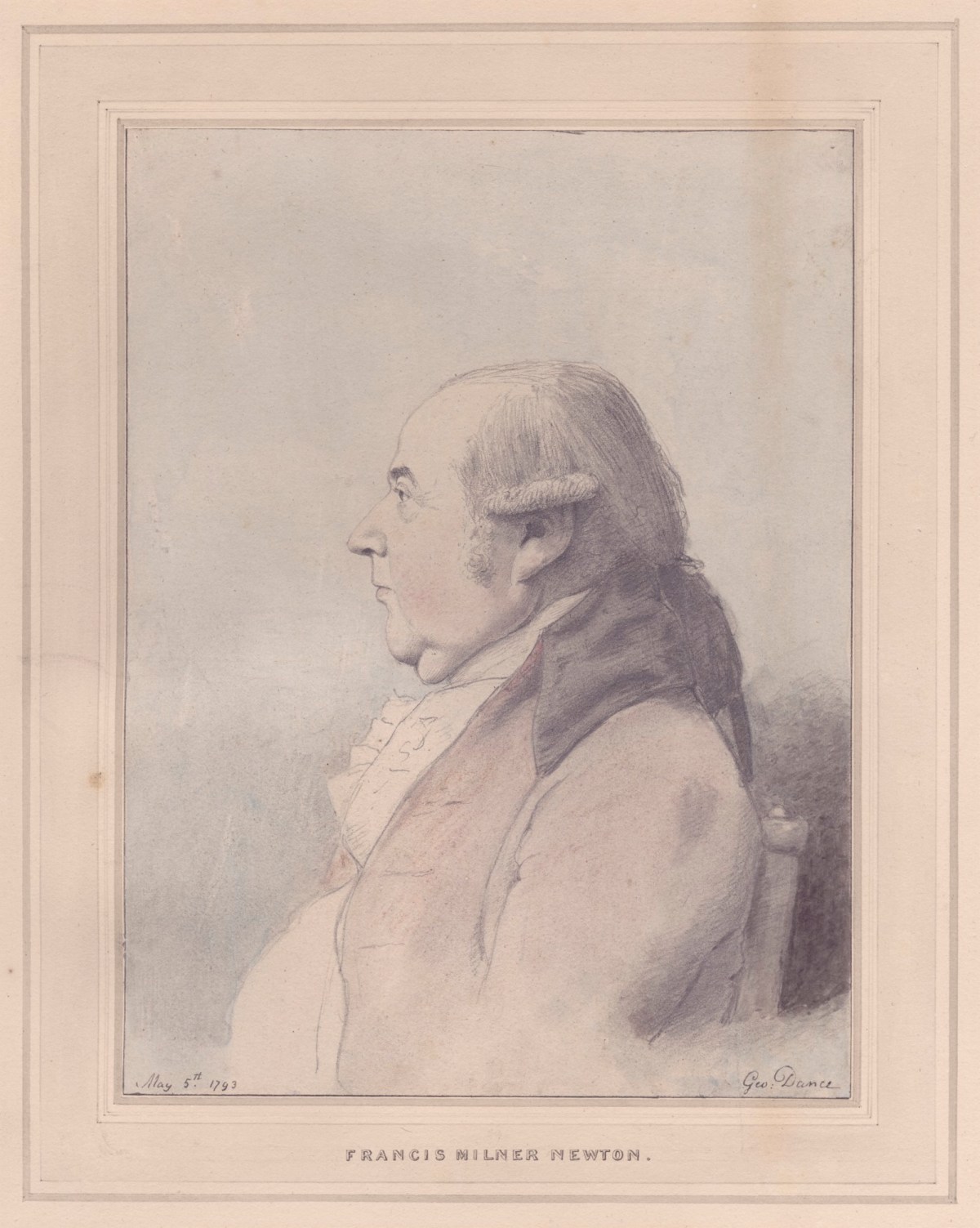 George Dance RA, Portrait of Francis Milner Newton, R.A.