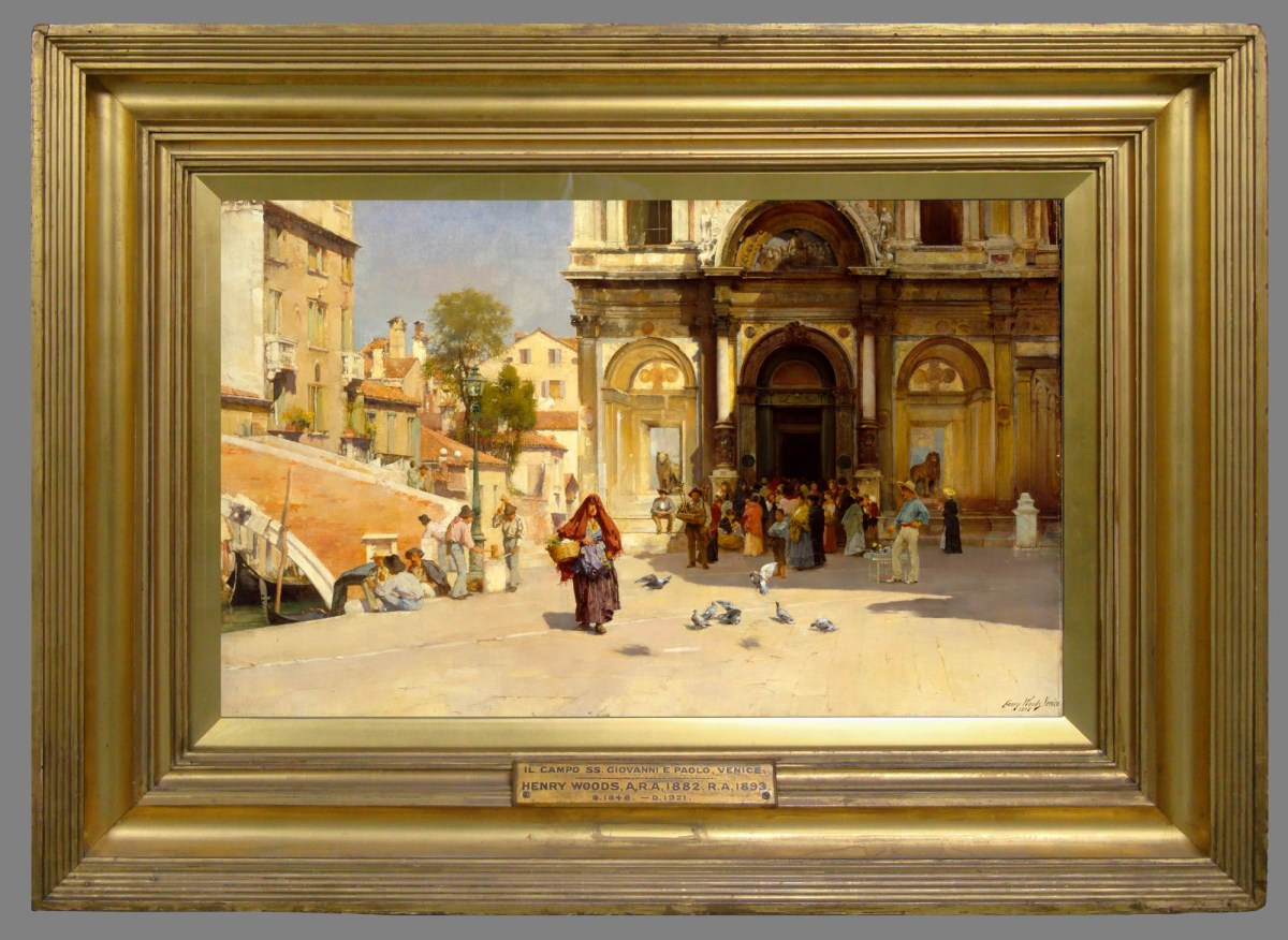 Unknown, Frame for Henry Woods RA 'Il Campo SS Giovanni e Paola, Venice'