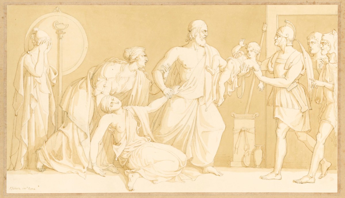John Gibson RA, Astyanax Taken from Andromache