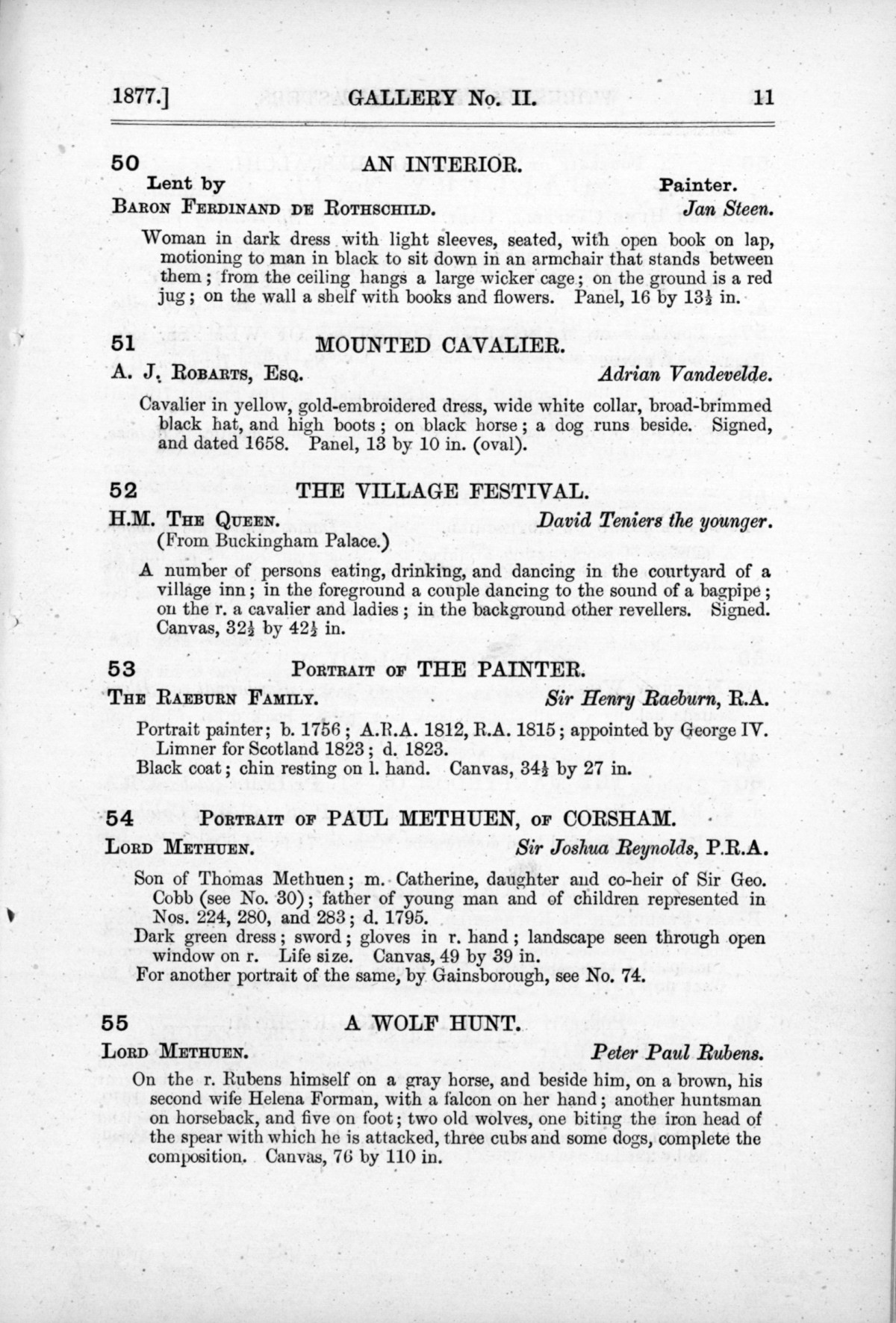 Page 11 of 1877 - Old Masters and deceased masters of the British School