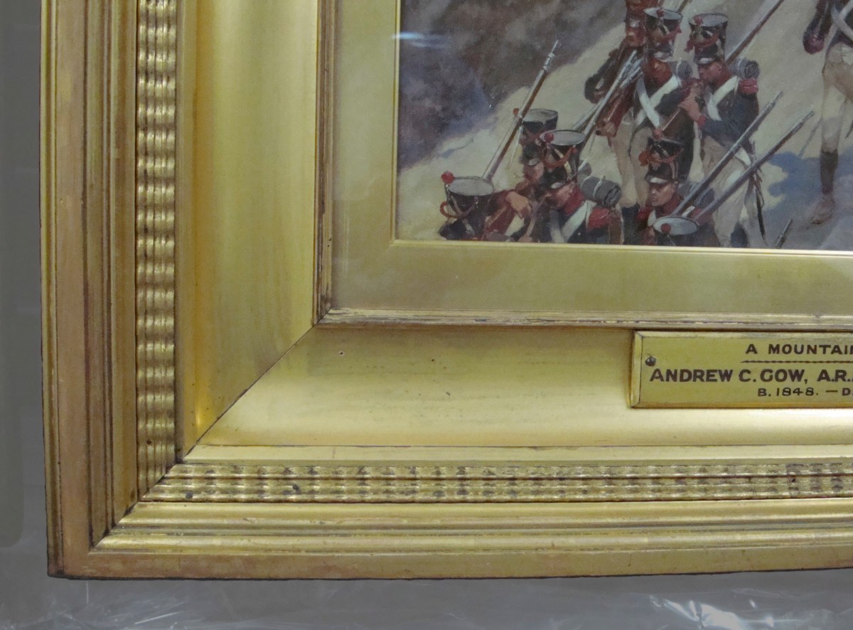 Unknown, Frame for Andrew C. Gow RA 'A Mountain Pass'