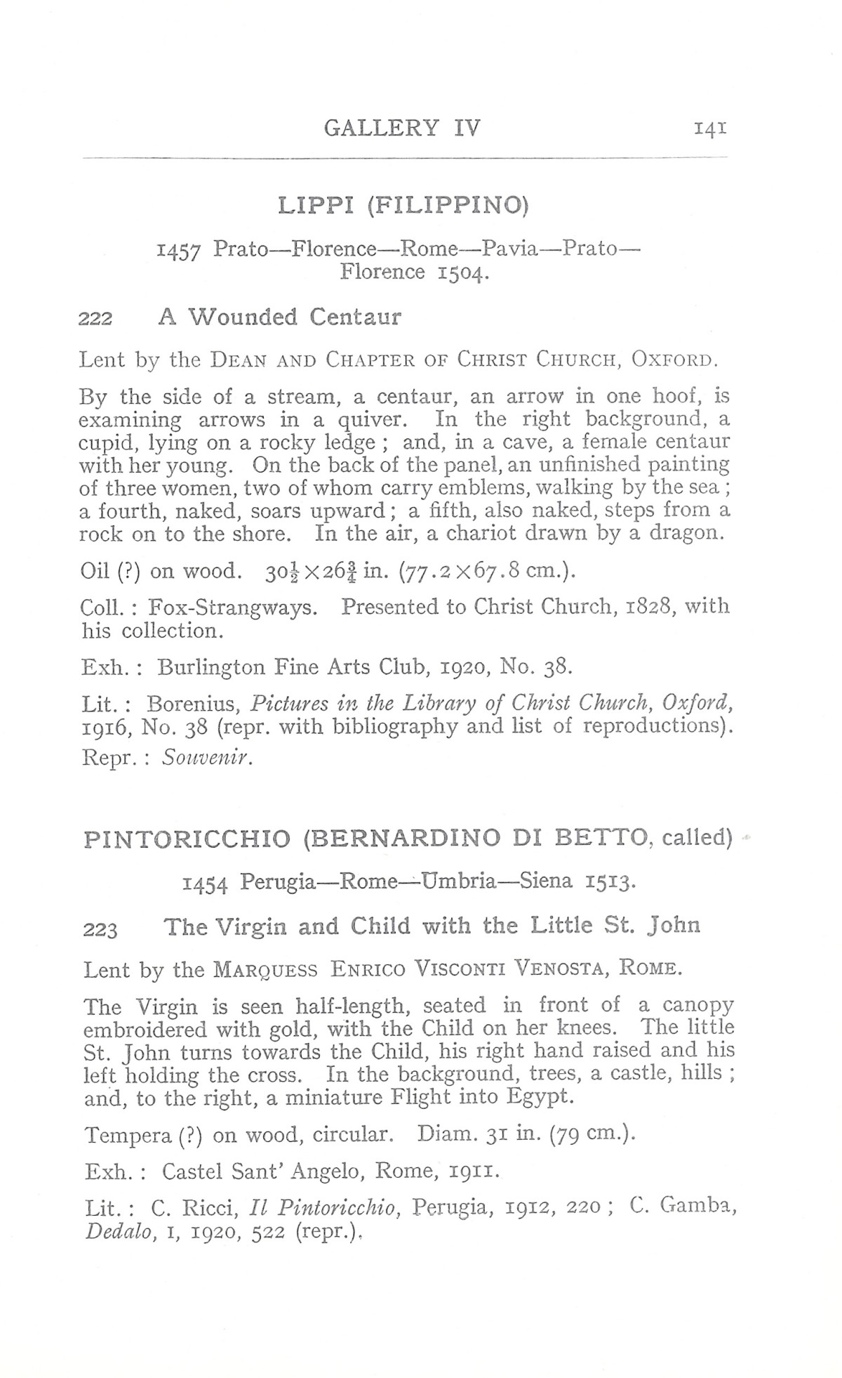 Page 145 of 1930 - Exhibition of Italian Art 1200-1900