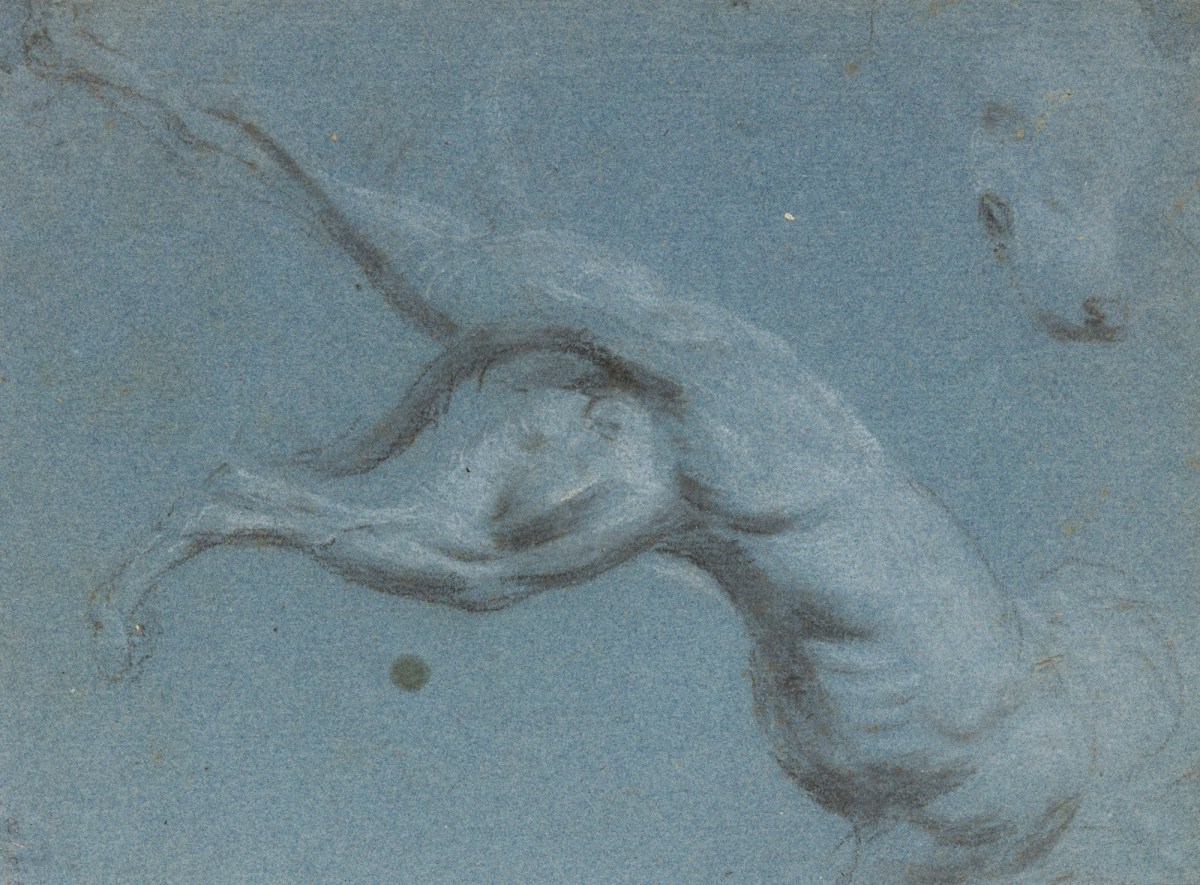 Philip Reinagle RA, Study for painting of dogs fighting