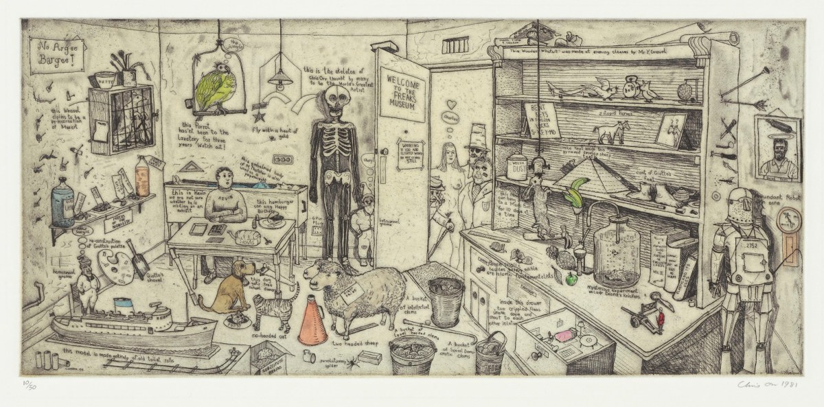 Chris Orr RA, Welcome to the Freaks Museum
