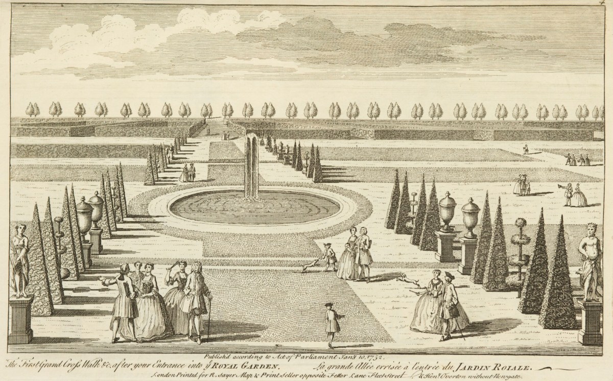 Johann Sebastian Müller, The first grand Cross Walk &c. after your entrance into ye Royal Garden.