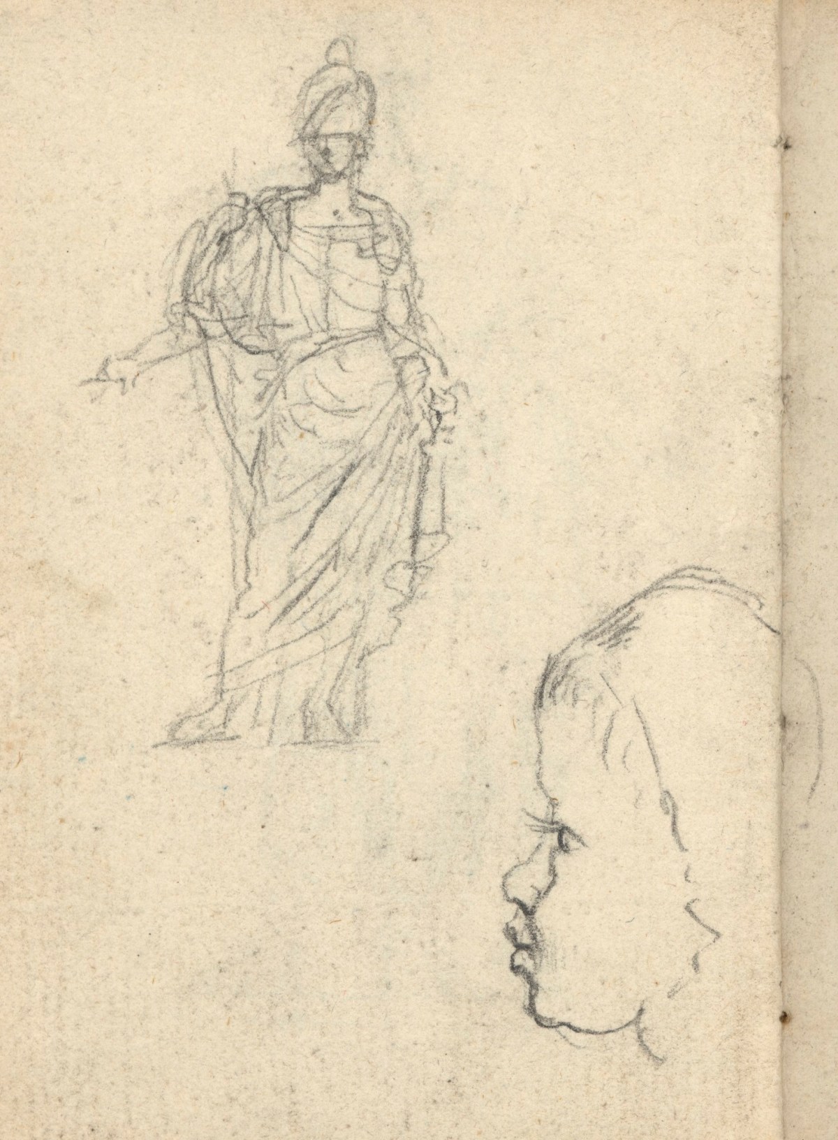Benjamin West PRA, Leaf from a sketchbook