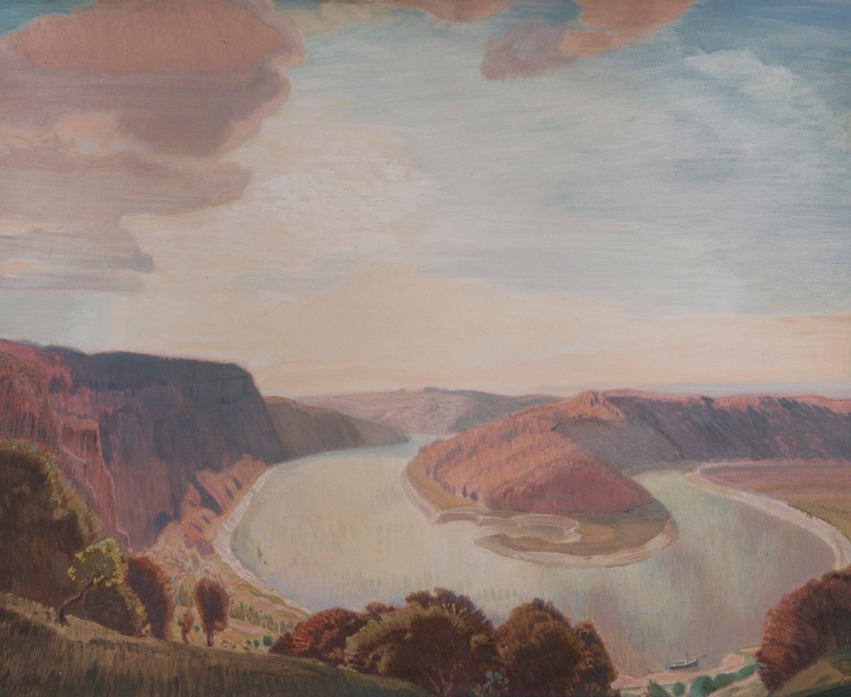 Charles Gere RA, The Wye at Lancant