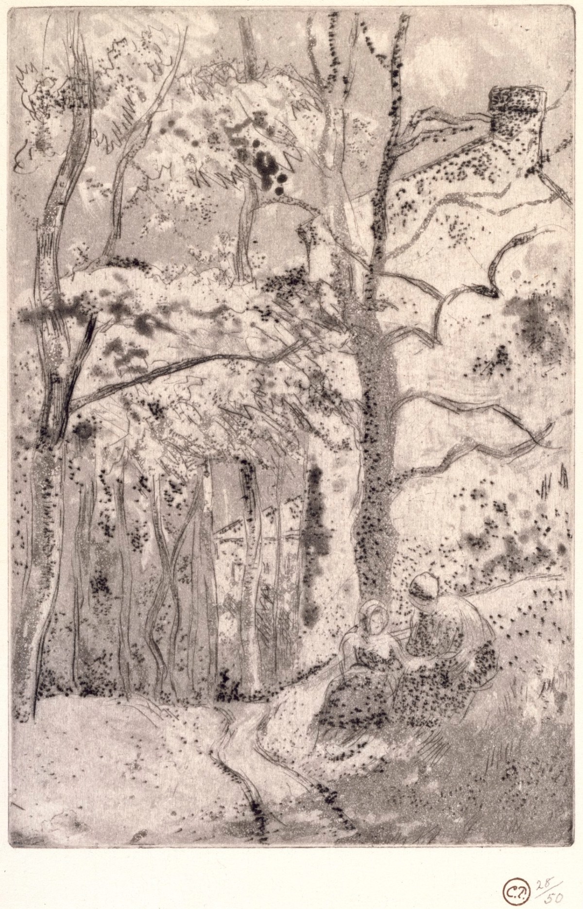Camille Pissarro, La Maison Rondest, à l'Hermitage