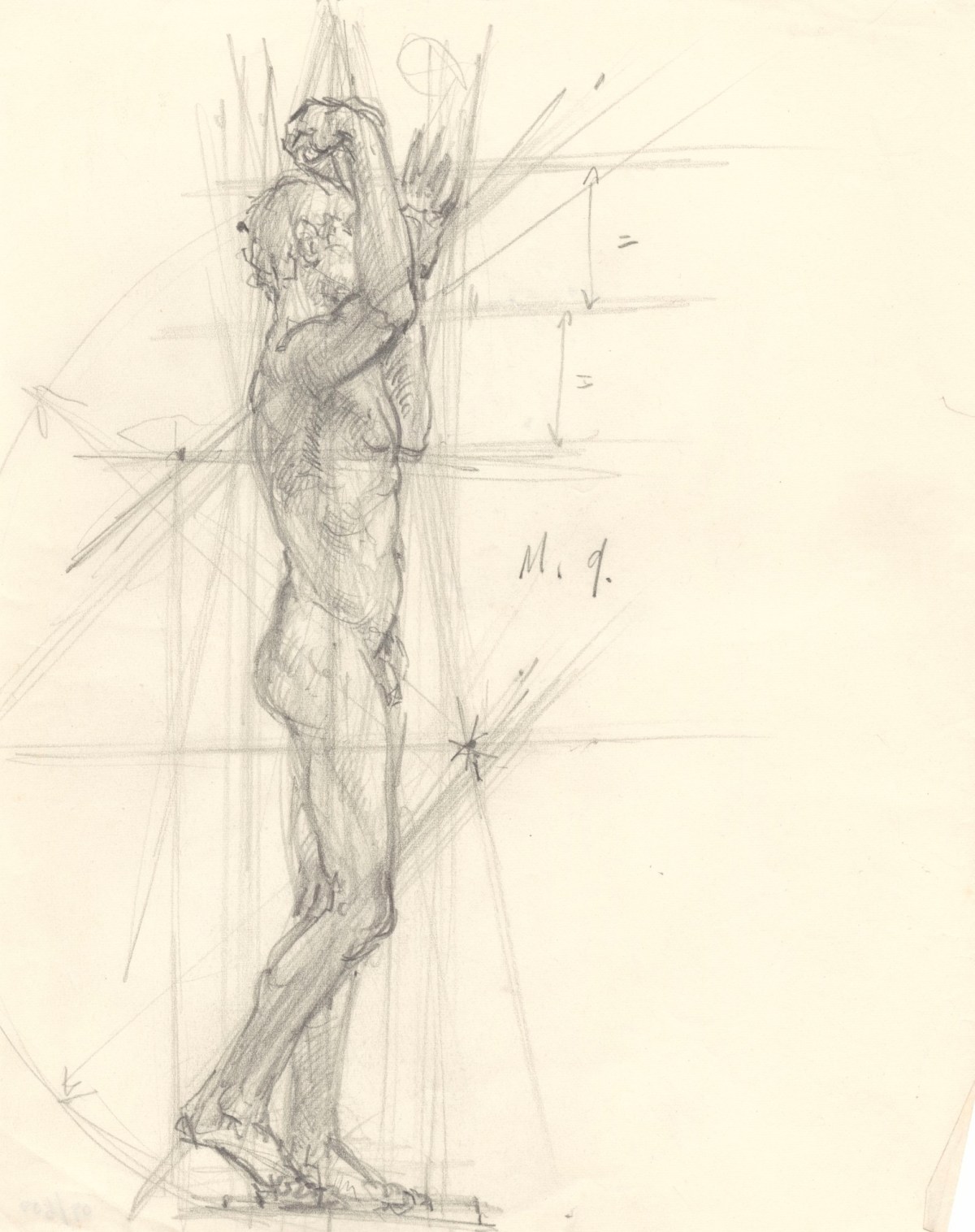 Sketch for a sculpture of a standing male figure | Works of Art | RA  Collection | Royal Academy of Arts