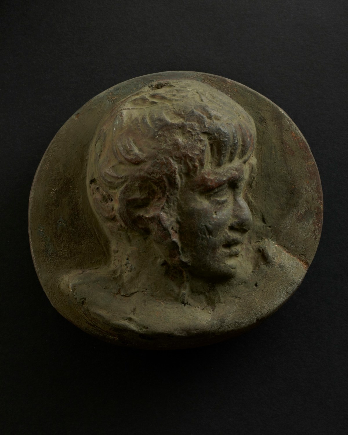 Cast of head of cleanshaven Roman legionary without helmet Works of