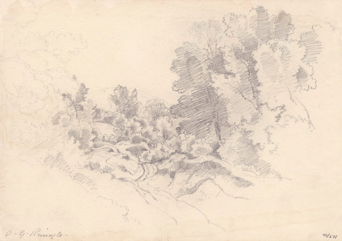 Oriana Georgiana Reinagle, A winding country lane