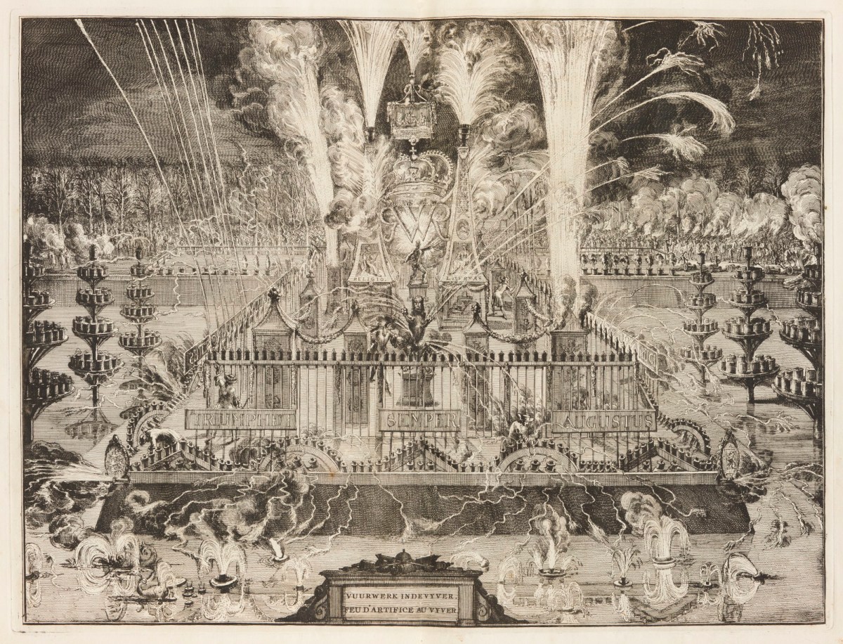 Romeyn de Hooghe, Vuurwerk in de Vyver