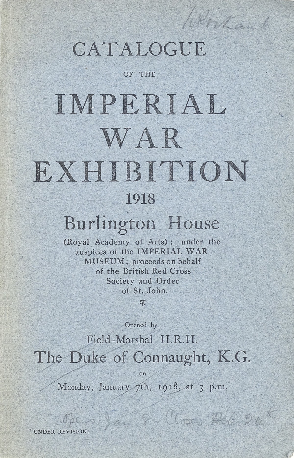 Page 1 of 1918 - Imperial War Exhibition