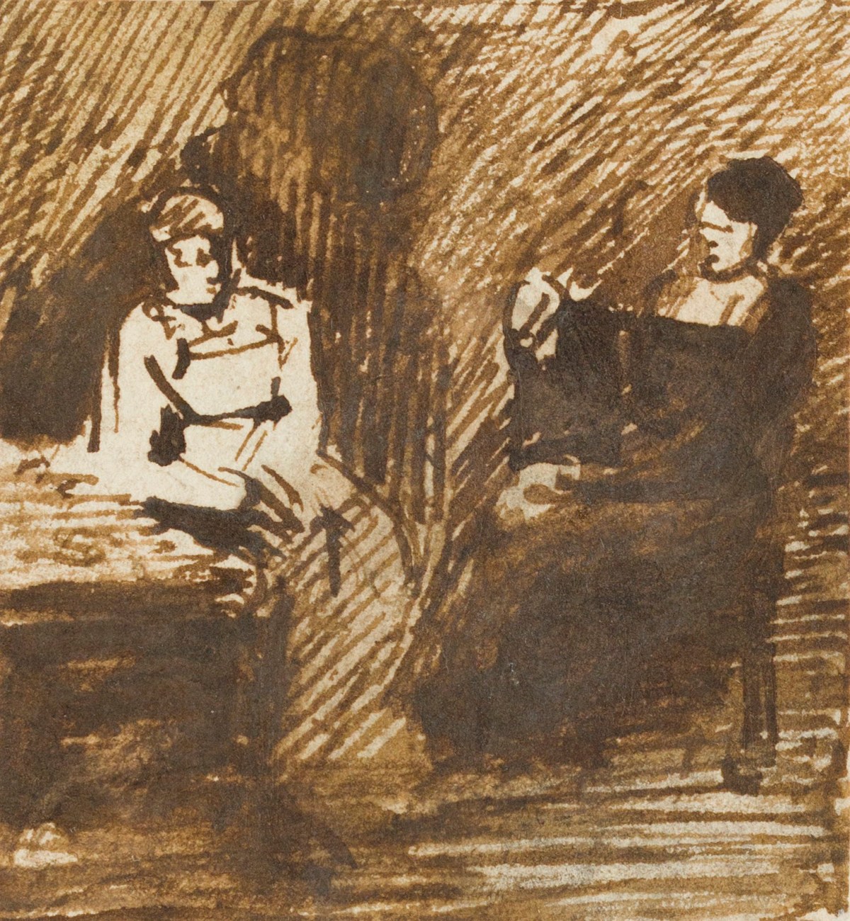 John Burnet, Two women sitting in an interior