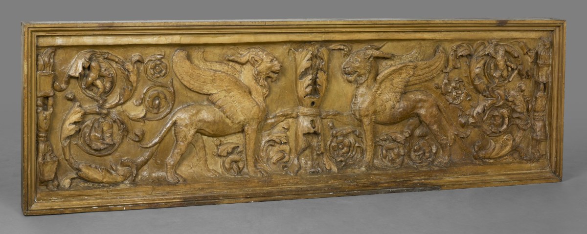 Vatican Museums (Vatican City), Cast of front panel of sarcophagus with griffins