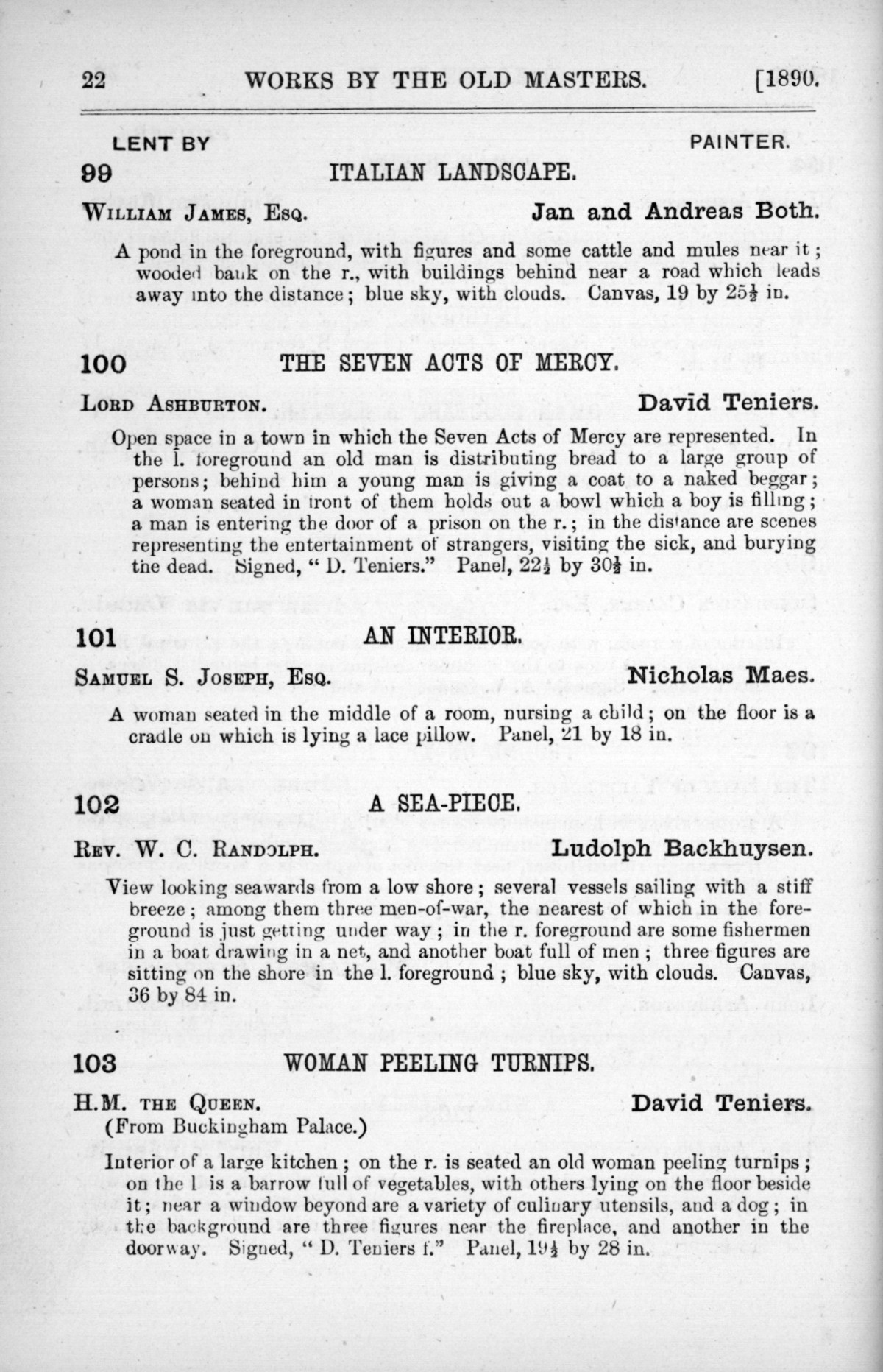 Page 22 of 1890 - Old Masters, deceased masters of the British School, drawings & models by Alfred Stevens