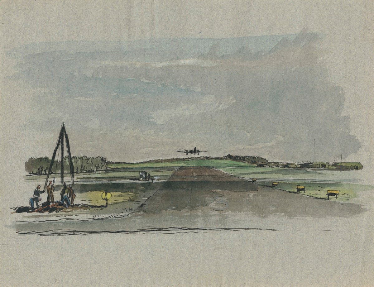 Sir Hugh Casson PRA, Alighting Aircraft