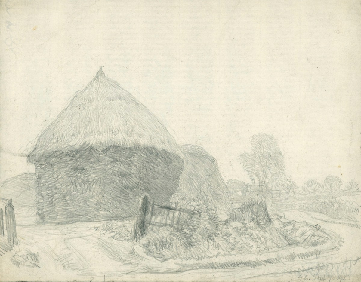 Sir George Clausen RA, Compositional study for 'Sunrise in September'