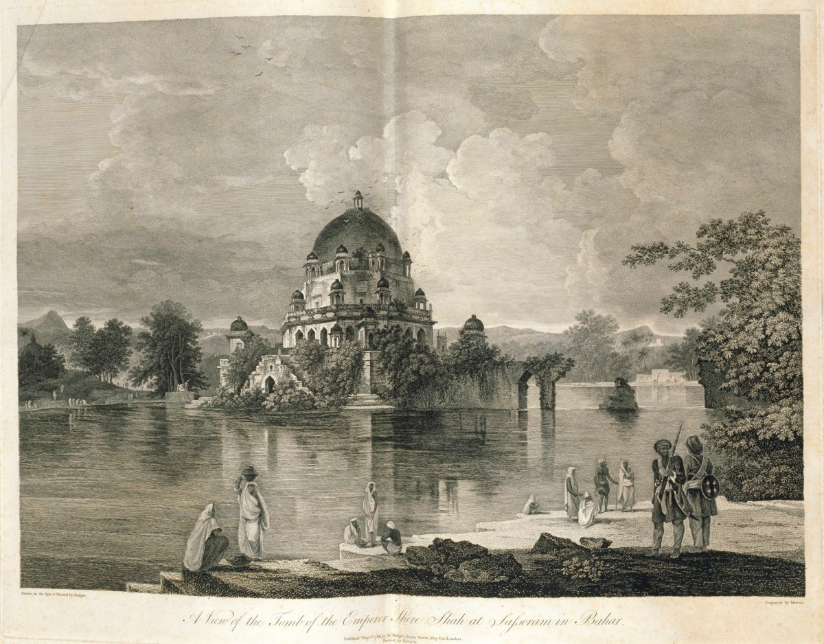 William Hodges RA, A View of the Tomb of the Emperor Shere Shah at Sasseram, in Bahar