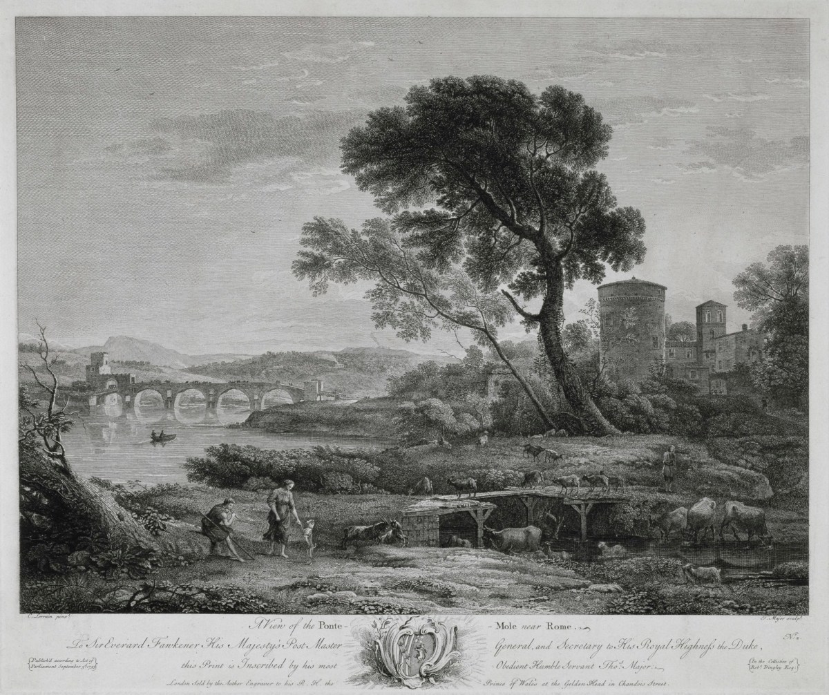 Thomas Major ARA, A View of Ponte Molle near Rome