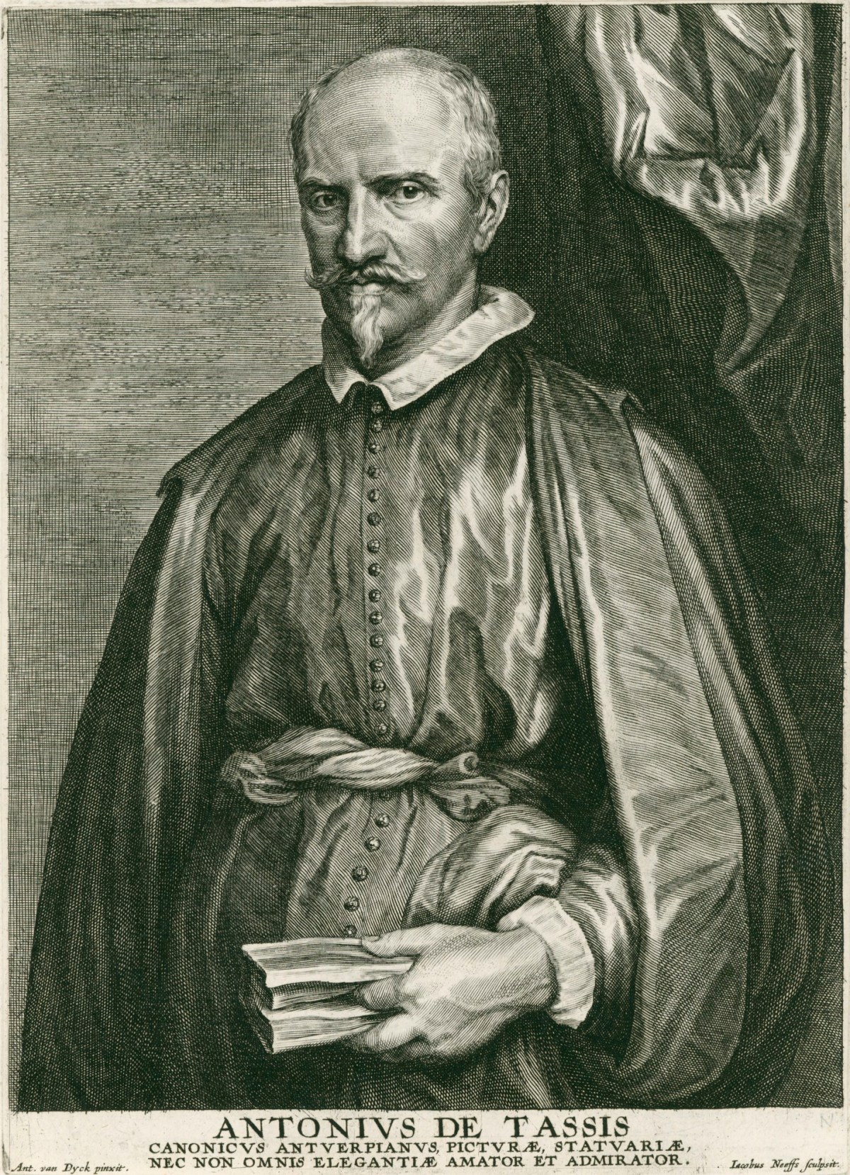 Jacobus Neeffs, Portrait of Canon Antoine de Tassis