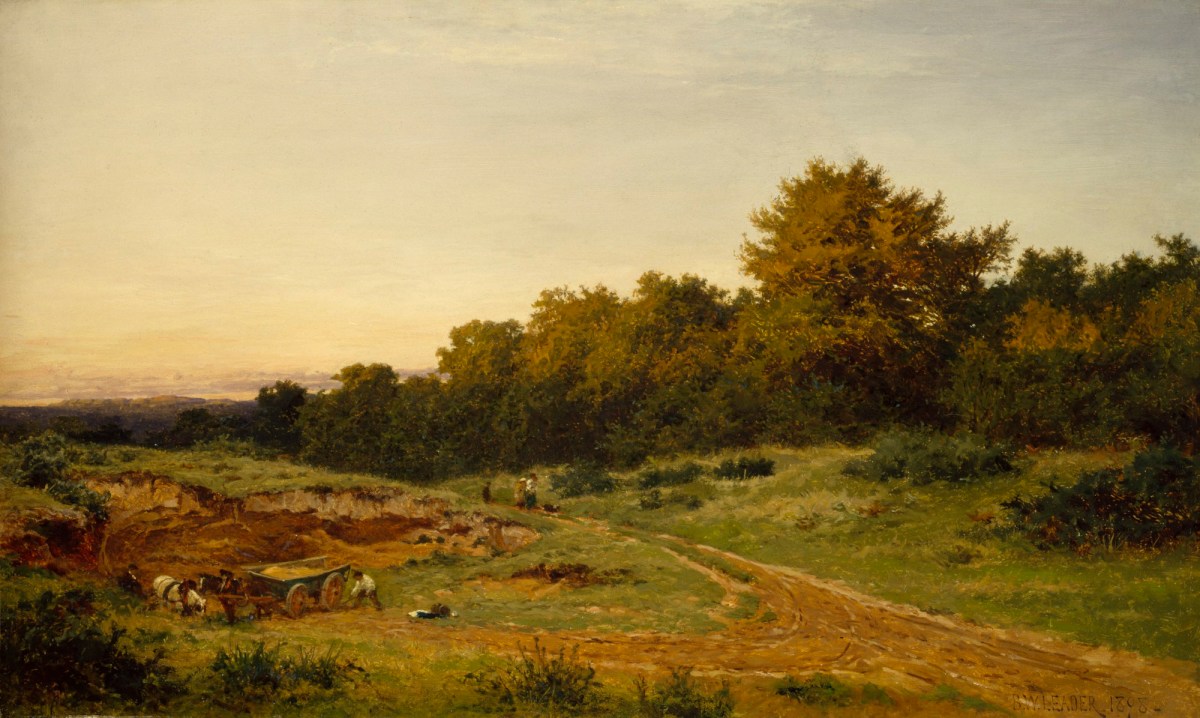Benjamin Williams Leader RA, The Sandpit, Burrow's Cross