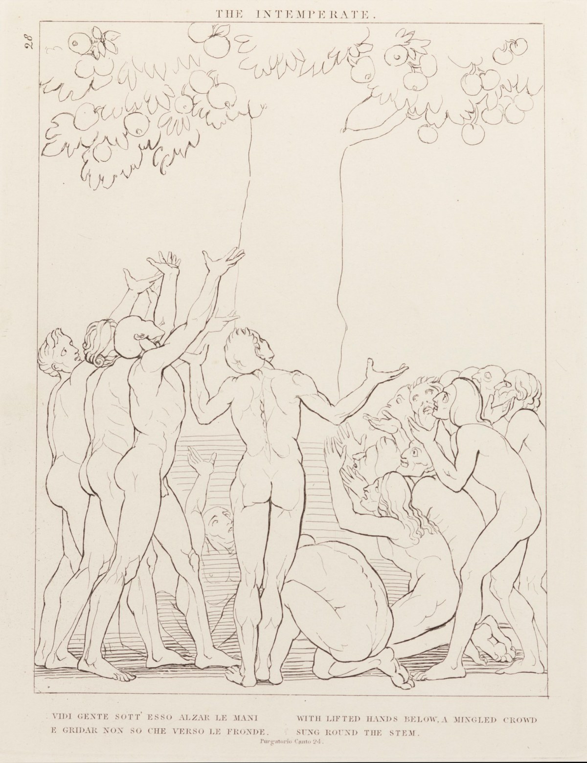 John Flaxman RA, 'The Interperate' (from The Divine Comedy, Purgatory)