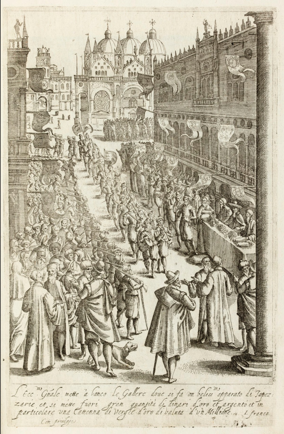 Unsigned, A procession through the piazza San Marco.