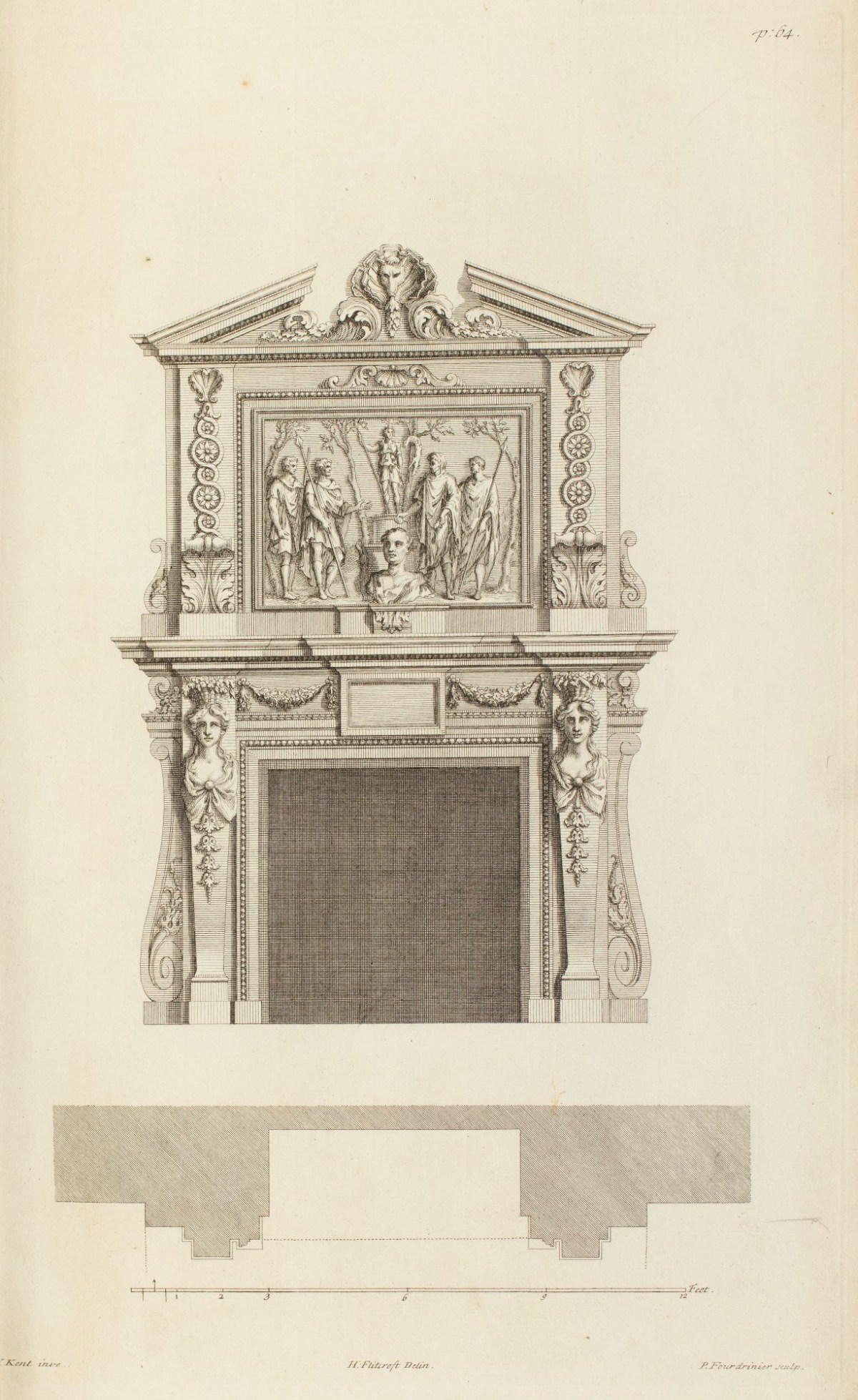 William Kent, Chimney-piece at Houghton Hall