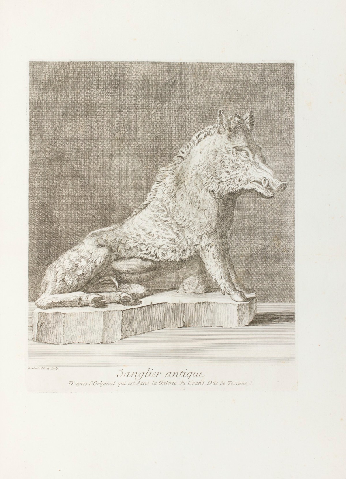 Jean Barbault, 'Sanglier antique.'