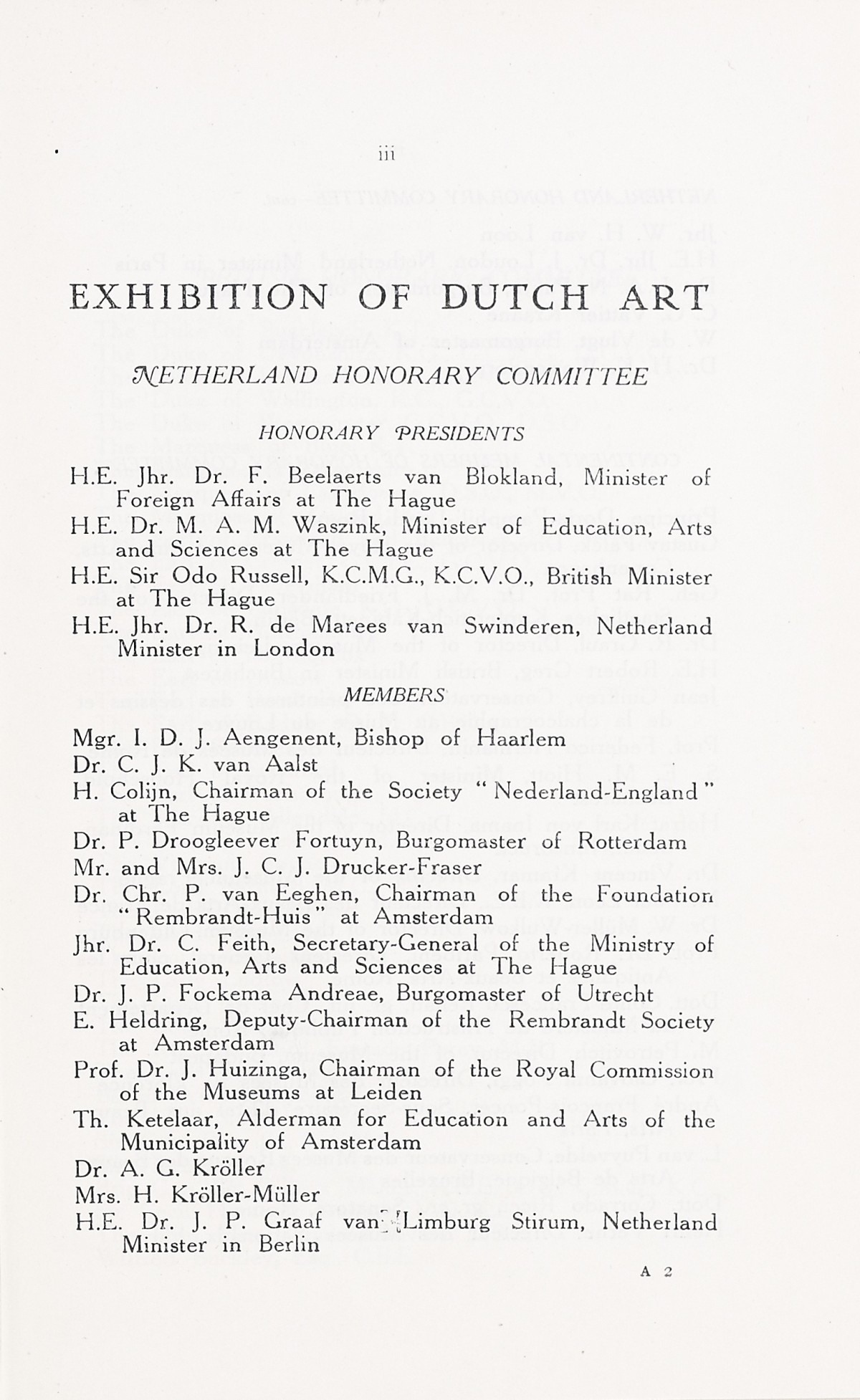 Page 7 of 1929 - Exhibition of Dutch Art 1450-1900