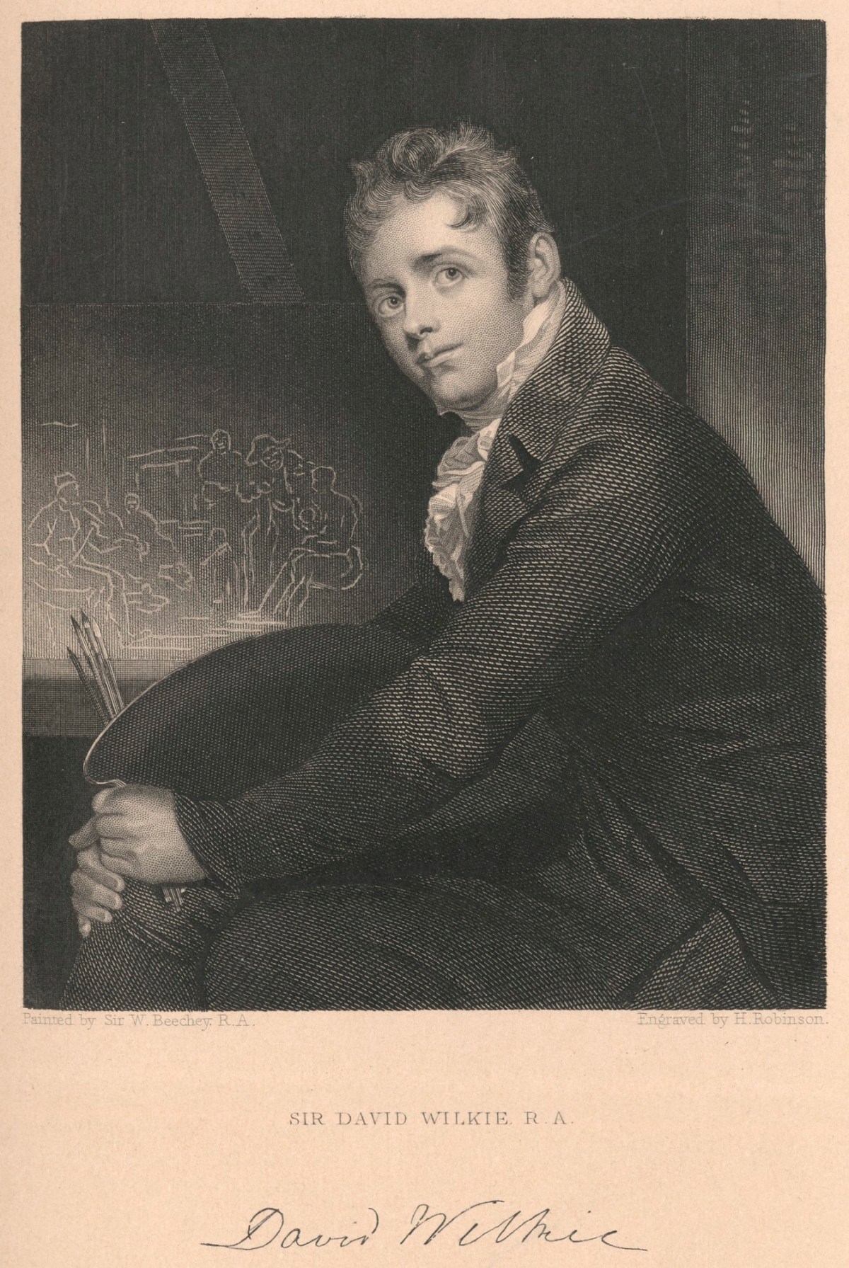 Sir William Beechey RA, Portrait of Sir David Wilkie RA