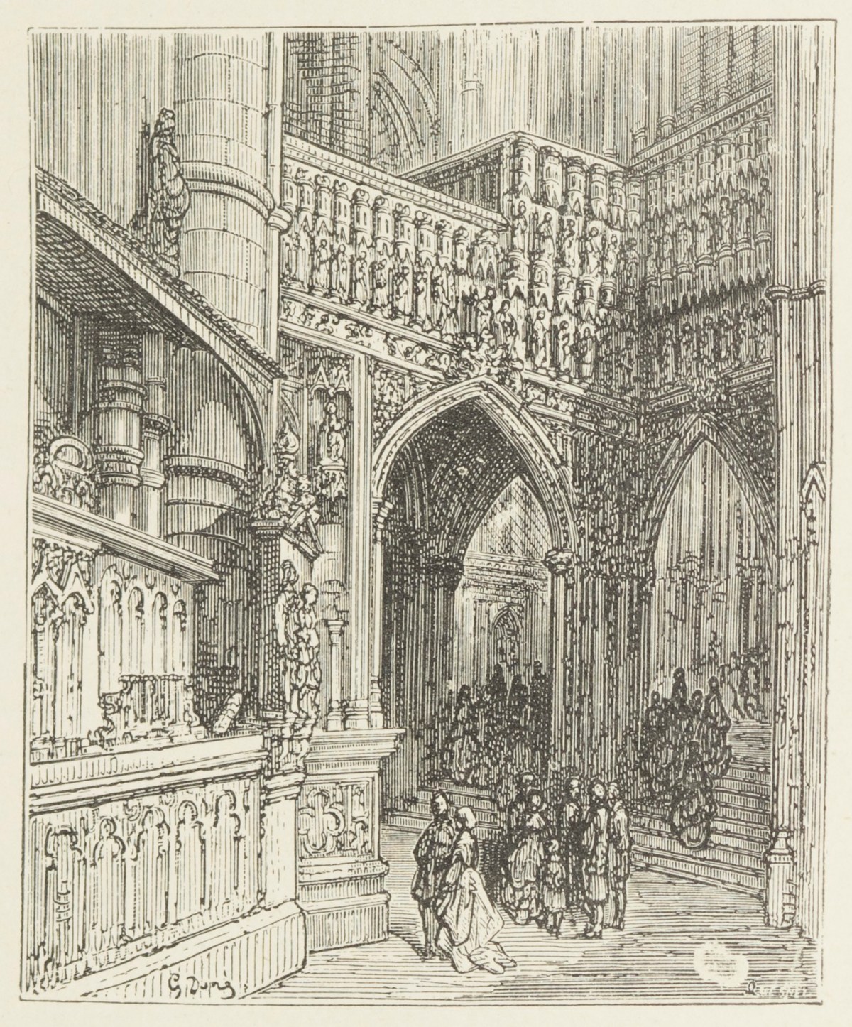 Gustave Doré, In The Abbey-Westminster
