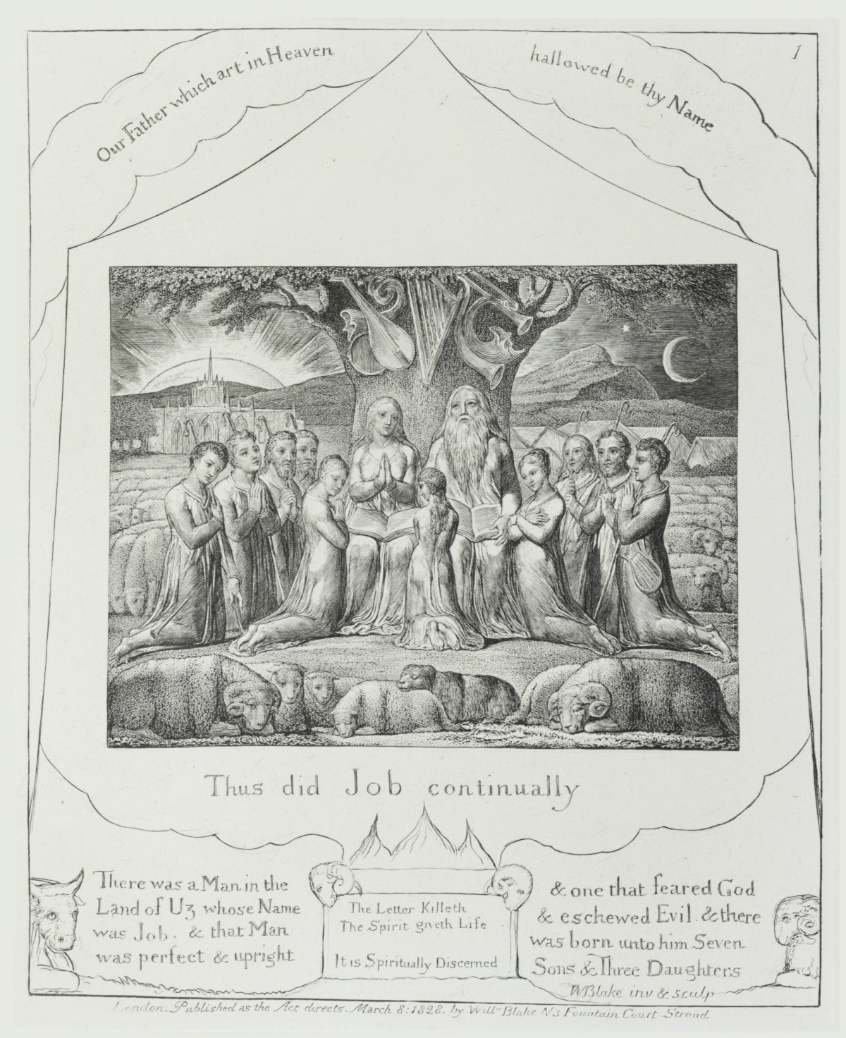 William Blake, 'Thus did Job continually'