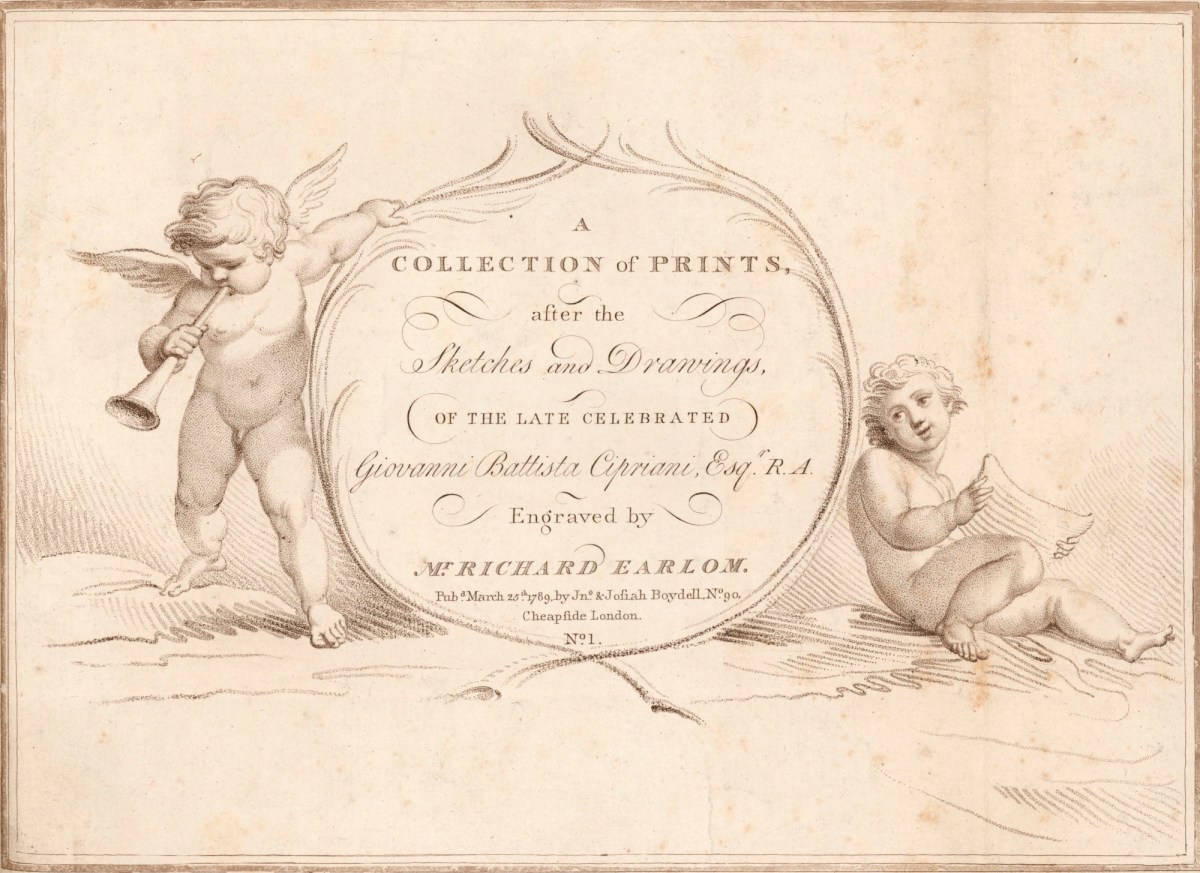 Giovanni Battista Cipriani RA, Title-plate