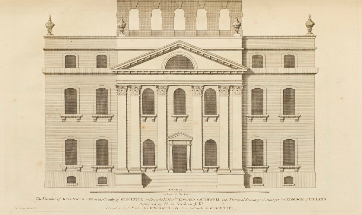 Colen Campbell, The elevation of Kings Weston in Gloucestershire