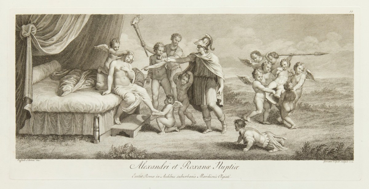 Giovanni Volpato, The Marriage of Alexander and Roxanne.