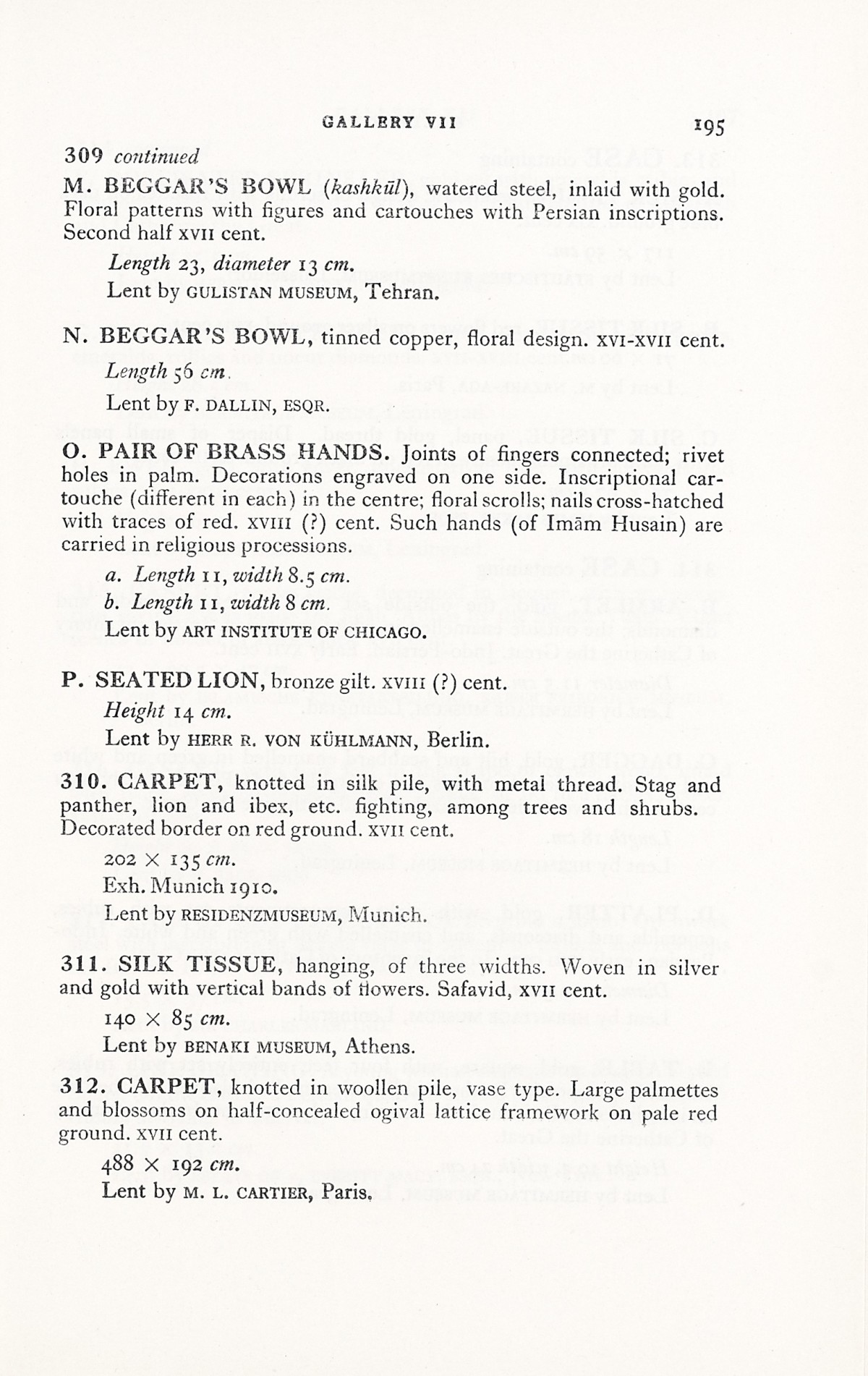 Page 223 of 1931 - International Exhibition of Persian Art