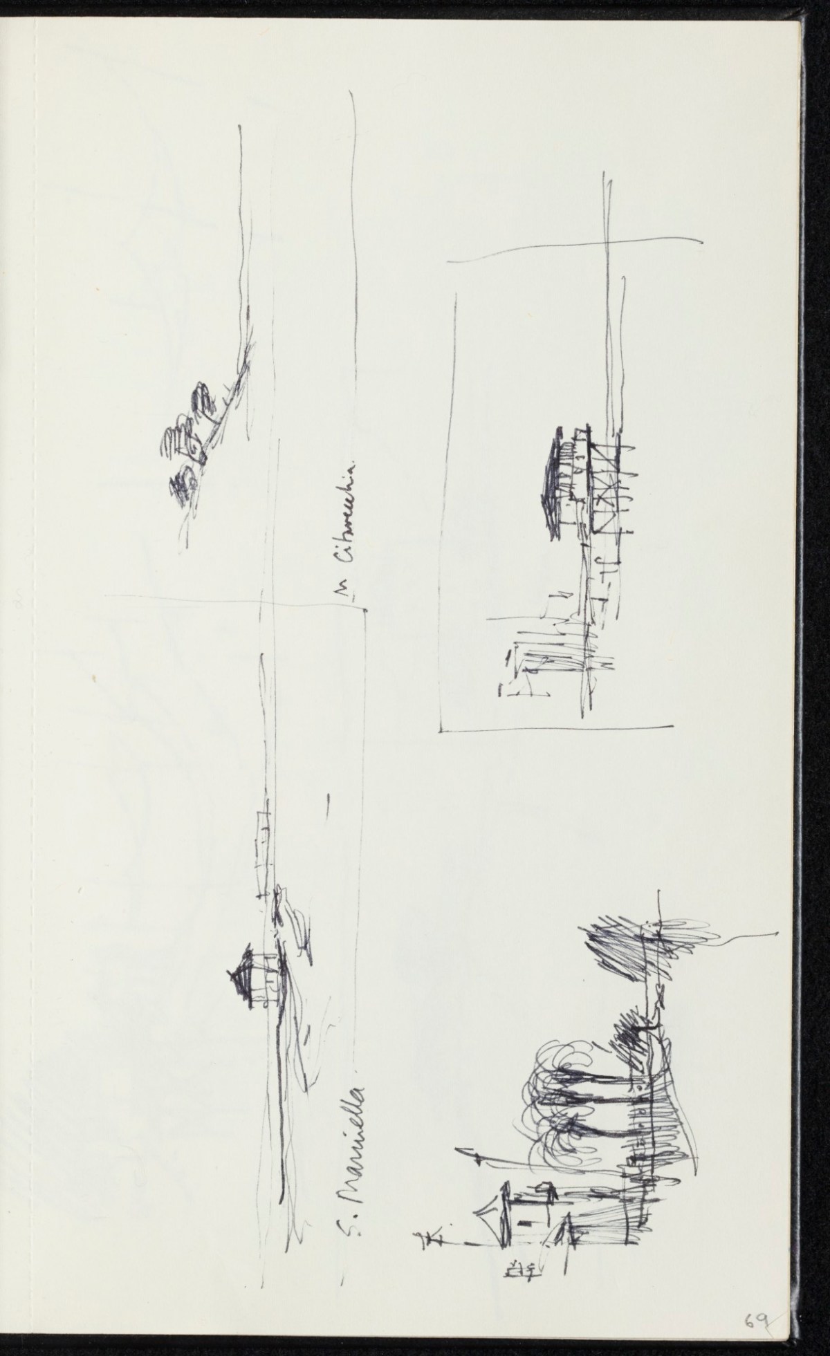 Sir Hugh Casson PRA, Majorca, Italy and Pembrokeshire sketchbook