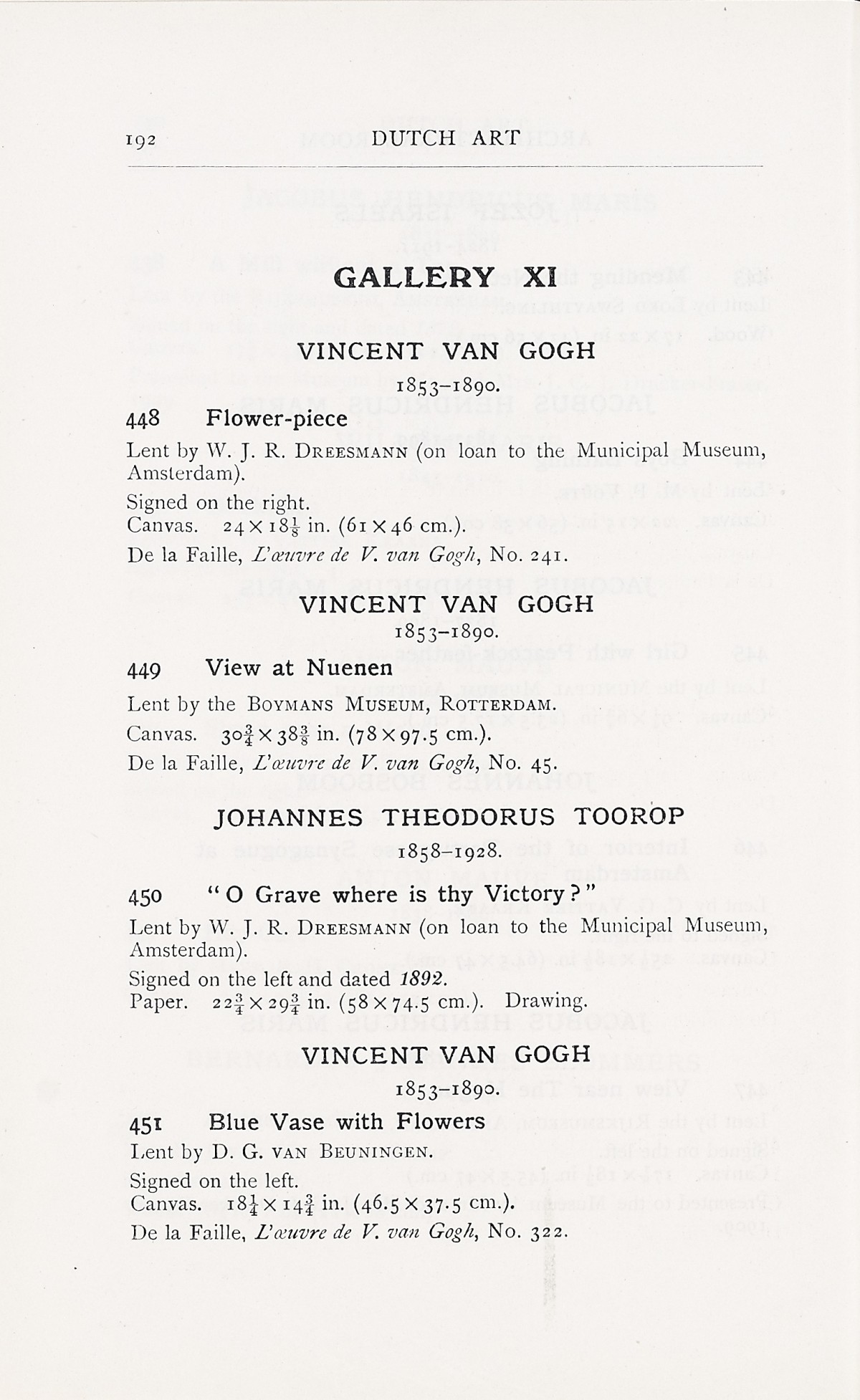 Page 196 of 1929 - Exhibition of Dutch Art 1450-1900