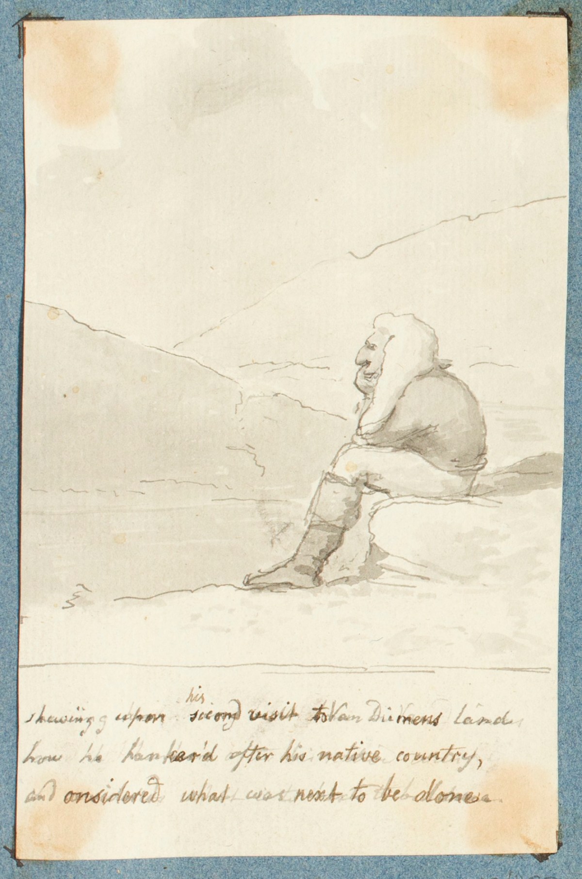 George Dance RA, Second visit to Van Diemen's Land