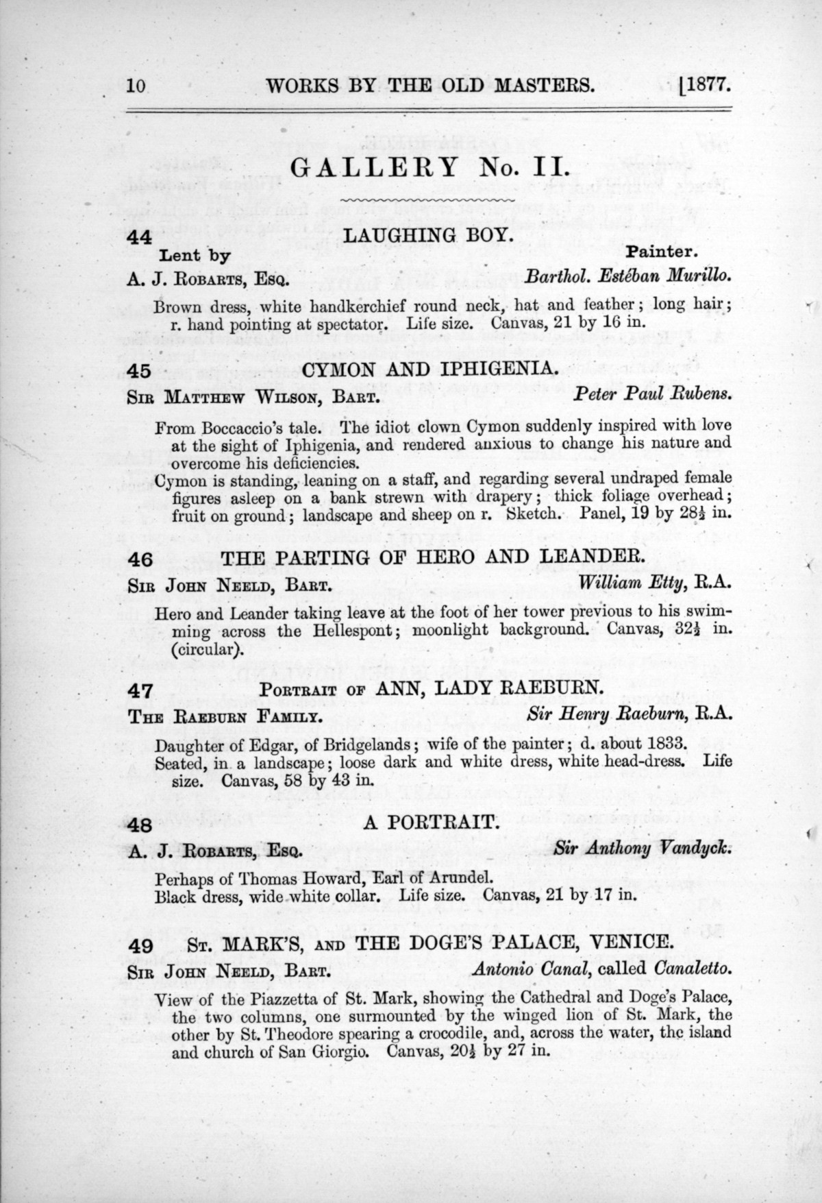Page 10 of 1877 - Old Masters and deceased masters of the British School