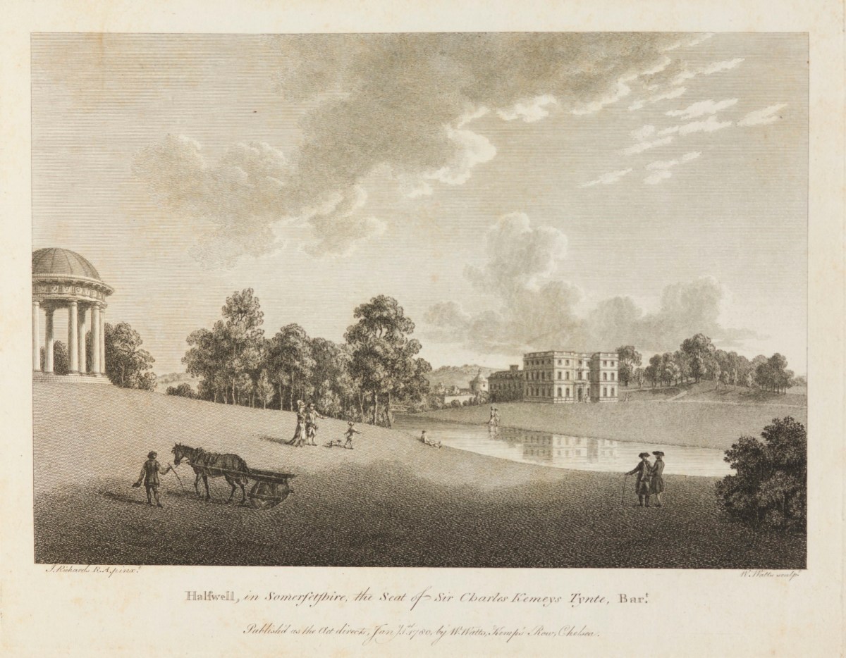 John Inigo Richards RA, Halswell, in Somersetshire, the seat of Sir Charles Kemeys Tynte, Bt.