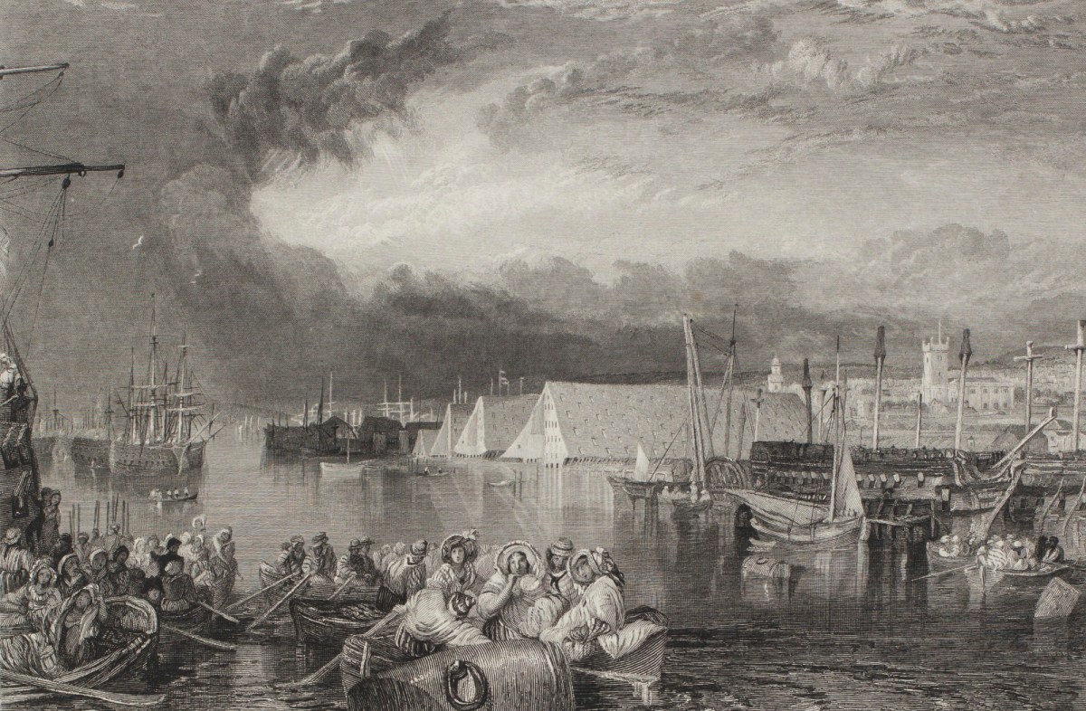J.M.W. Turner RA, Devonport and Dockyard, Devonshire