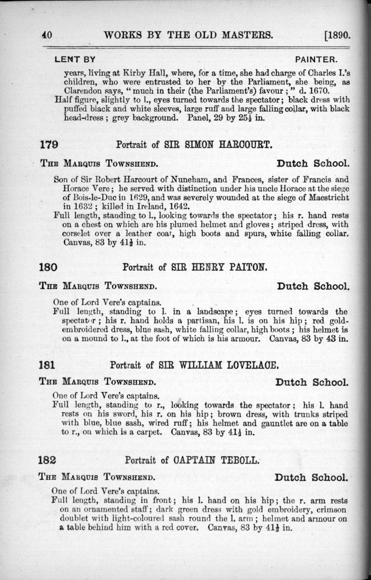 Page 40 of 1890 - Old Masters, deceased masters of the British School, drawings & models by Alfred Stevens