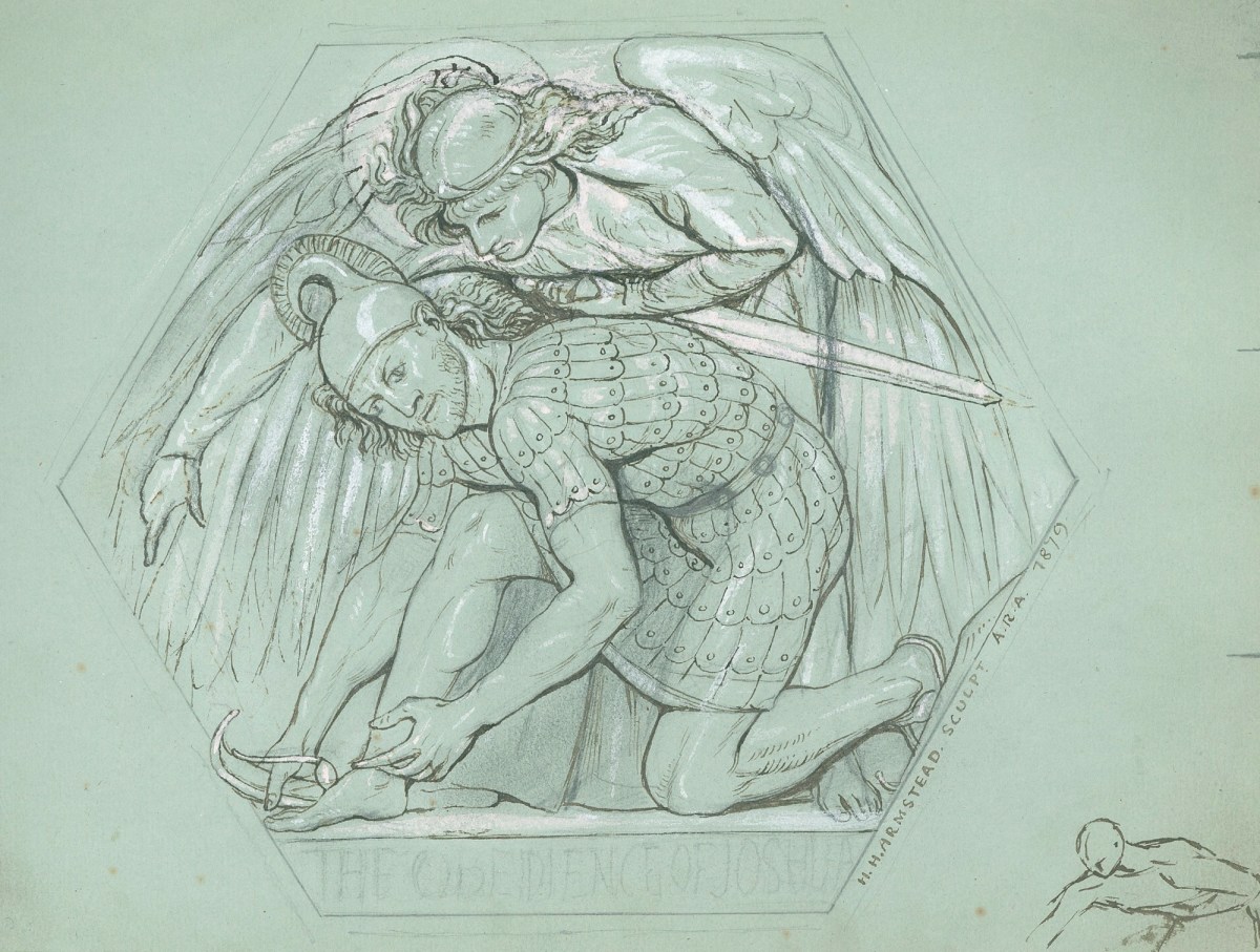 Henry Hugh Armstead RA, Design for 'The Obedience of Joshua' for the "Guards Chapel" reliefs