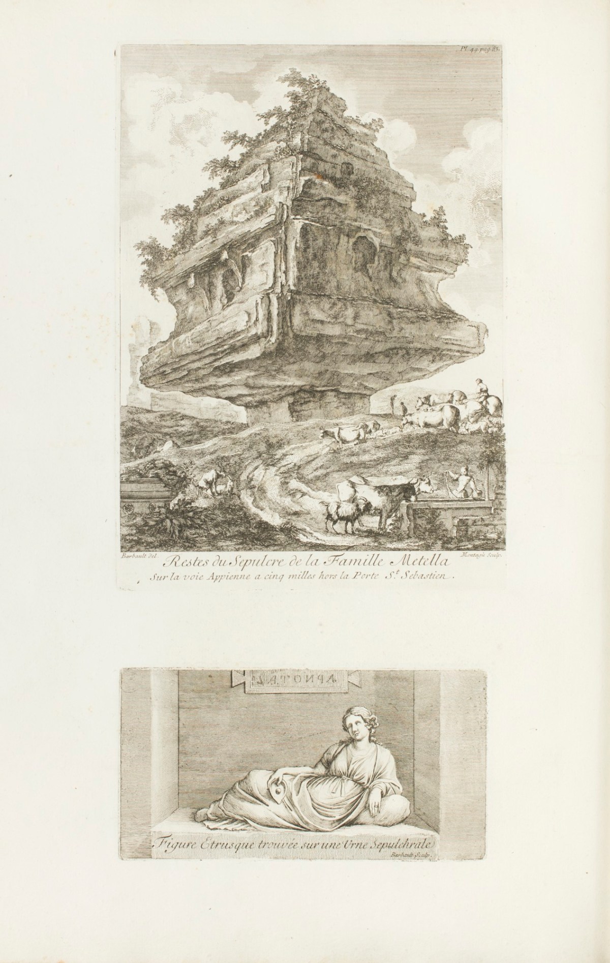 Jean Barbault, 'Restes du Sepulcre de la Famille Metella.'