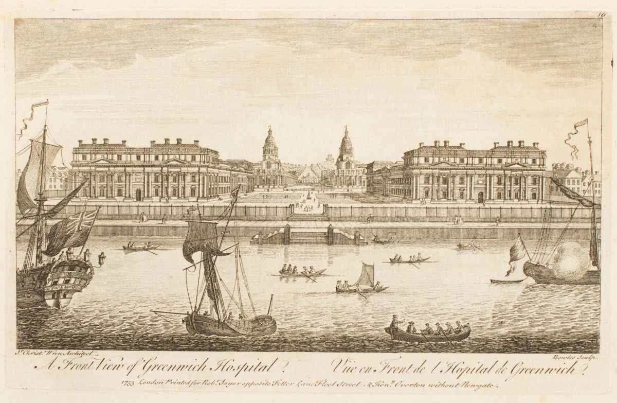 Christopher Wren, A Front View of Greenwich Hospital.