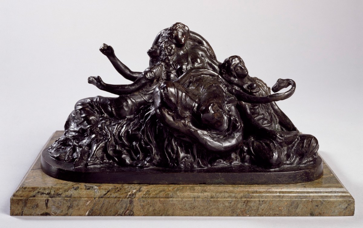 Lord Leighton PRA, Sketch model for group of figure in the painting 'The Garden of Hesperides'