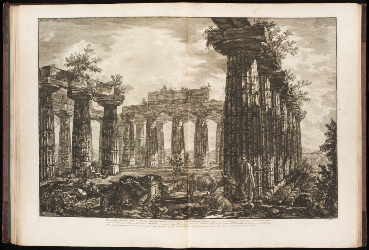 Giovanni Battista Piranesi, 'Vüe interieure du Collége supposé des Anfictions'